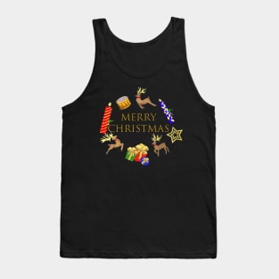 Merry Christmas Card Tank Top